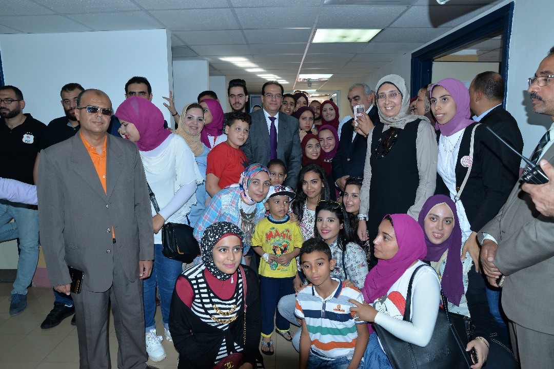 إفتتاح أحدث وحدة عناية مركزة للأطفال بمركز الأورام جامعة المنصورة بحضور عصام الحضري (6)