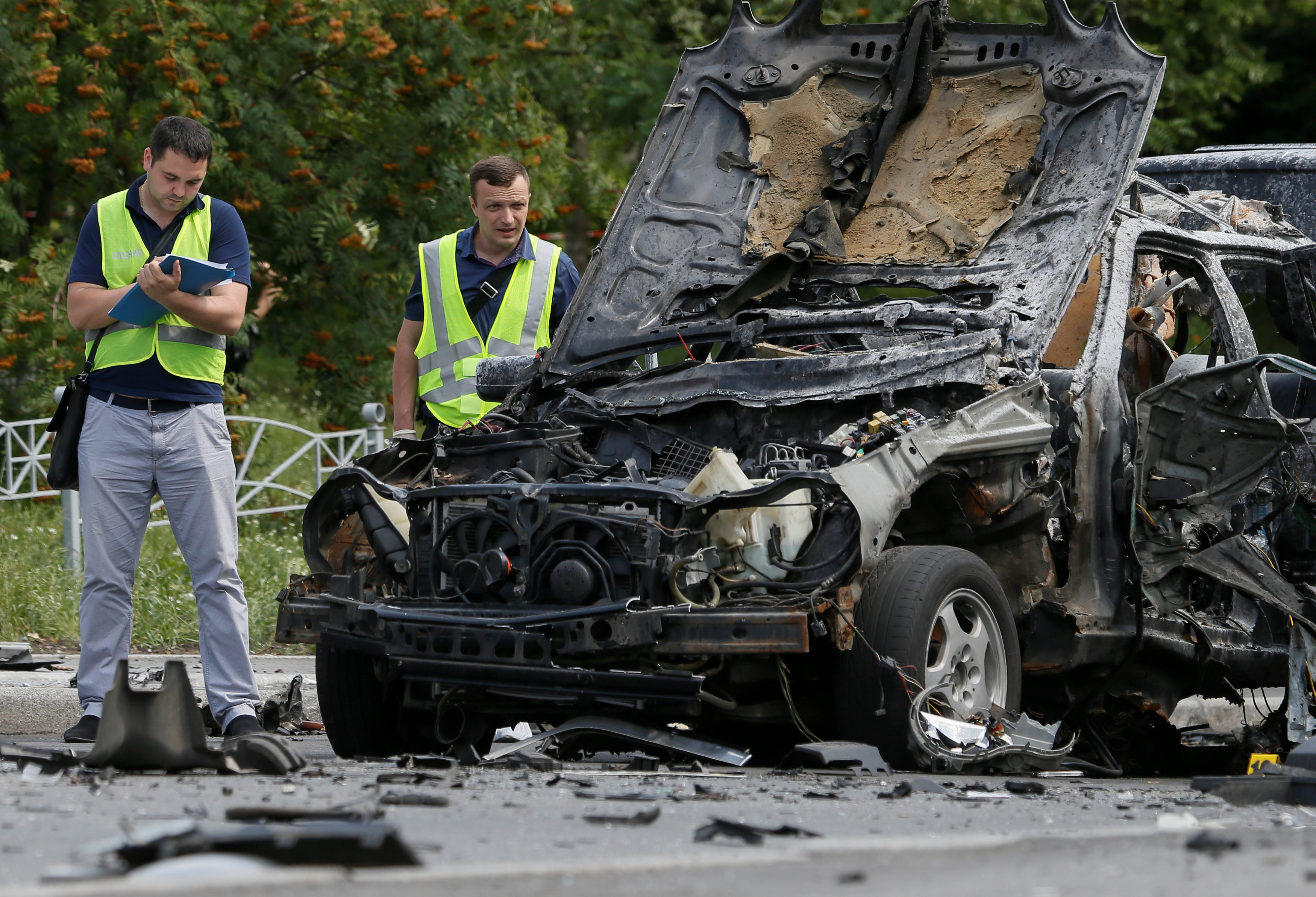 مقتل كولونيل بالمخابرات العسكرية الأوكرانية فى انفجار سيارة مفخخة