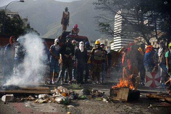 تجمع للمحتجين فى فنزويلا
