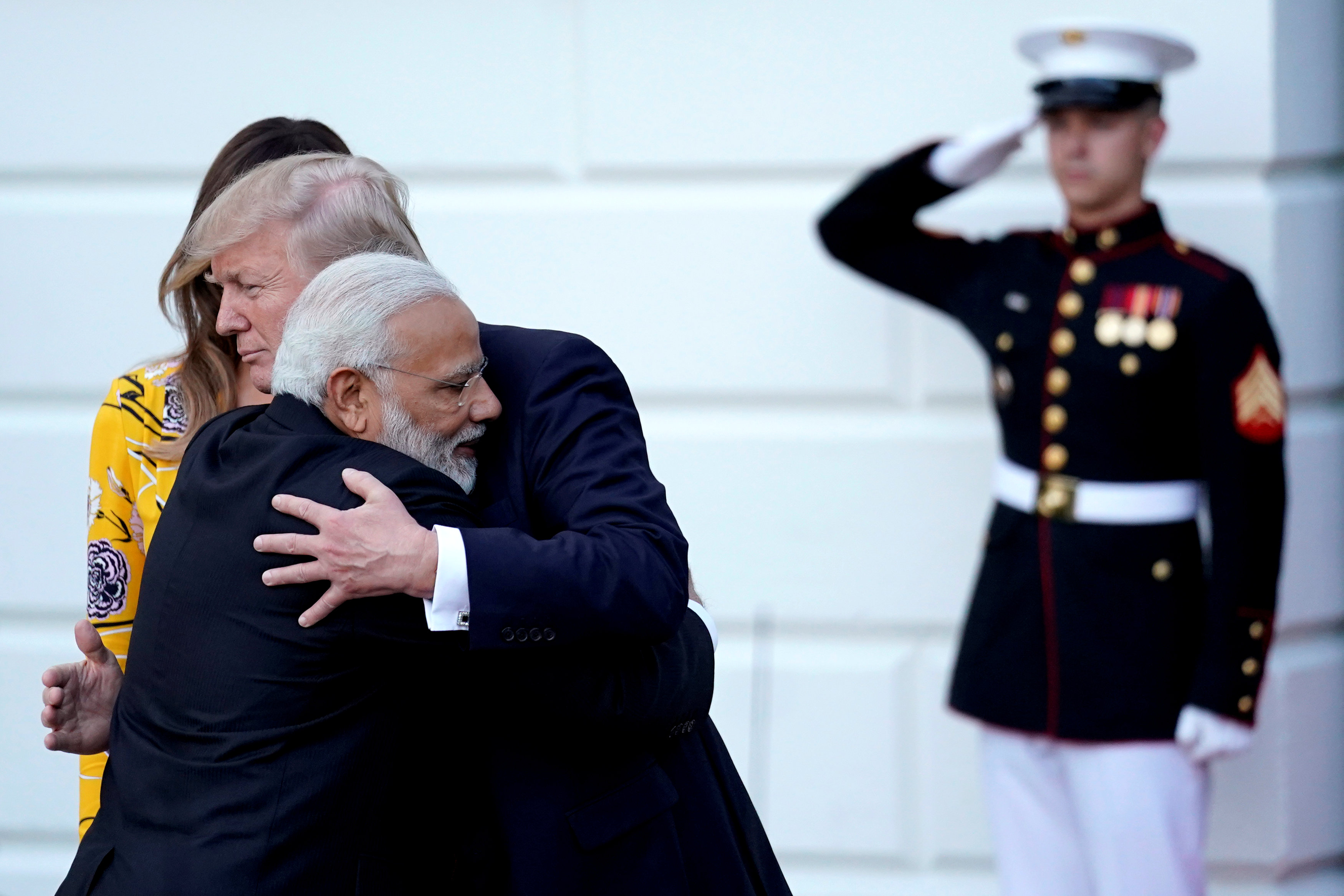 الرئيس دونالد ترامب ورئيس وزراء الهند ناريندرا مودى
