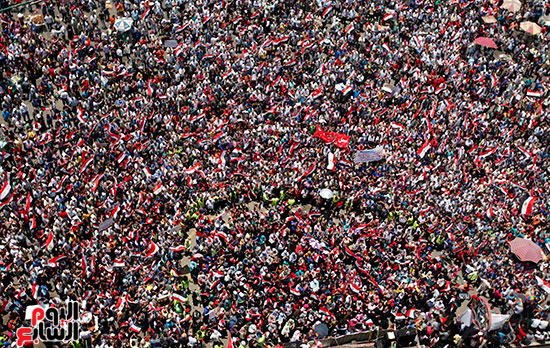 حشود المصريين فى الميادين لإسقاط الإخوان