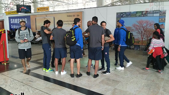 بعثة-الزمالك-فى-مطار-لوساكا