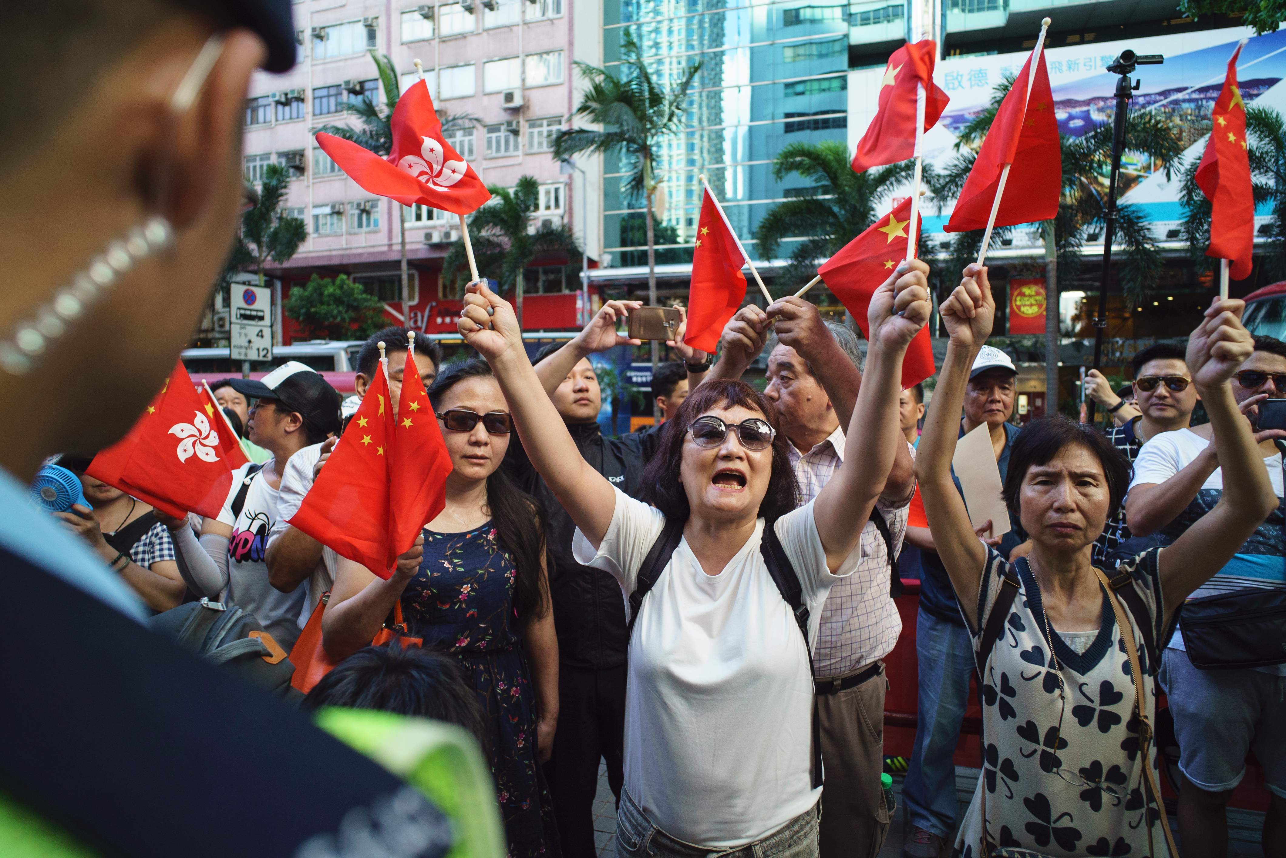 تظاهرات فى هوج كونج