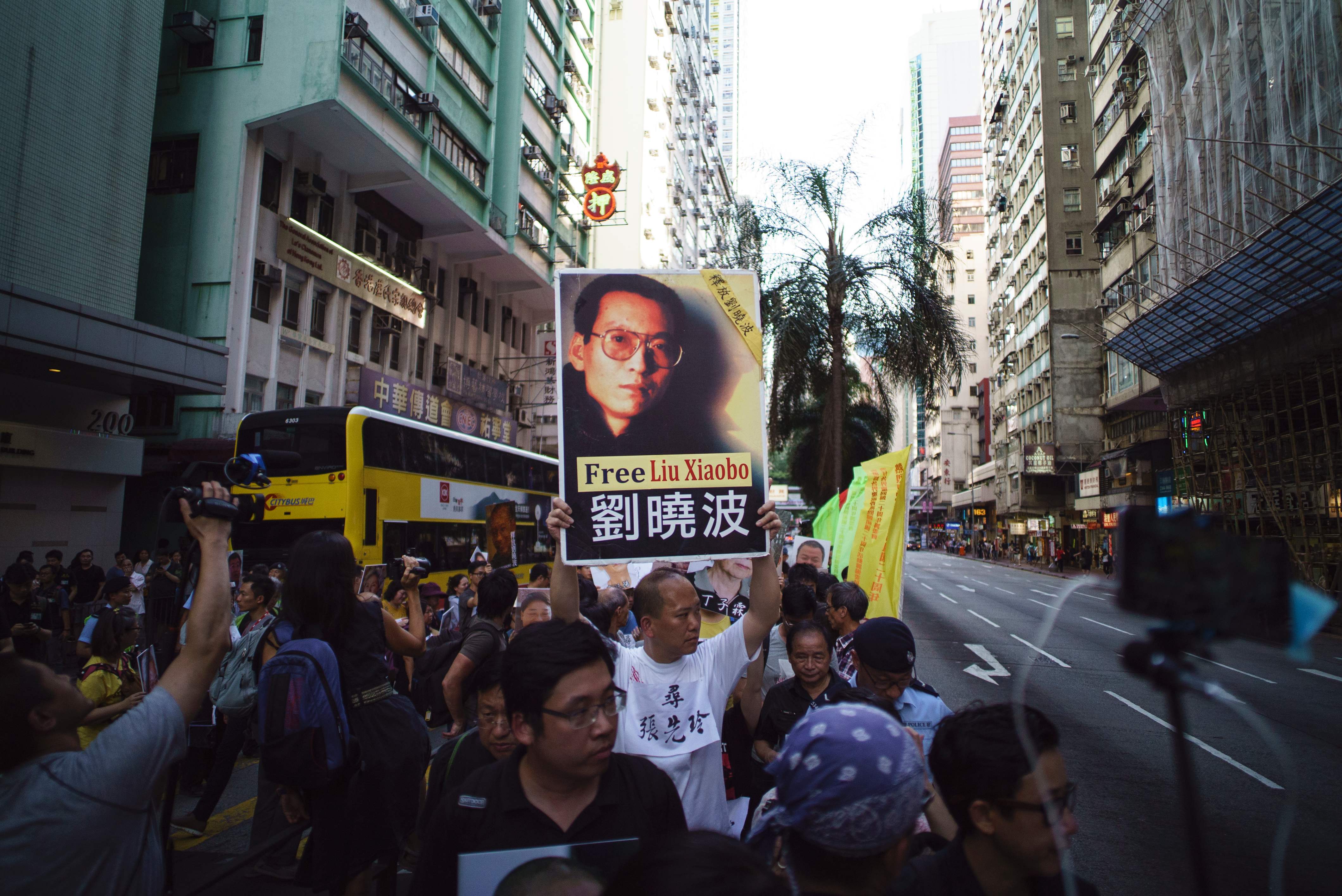 جانب من التظاهرات فى هونج كونج