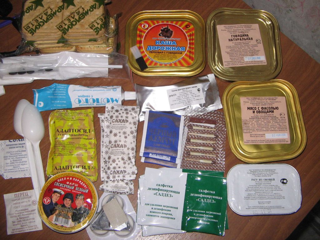 منتجات الغذائية فى الجيش الروسى