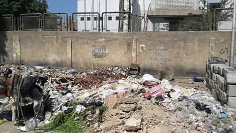 القمامة تحاصر مدرسة أحمد زويل للبنات بدار السلام