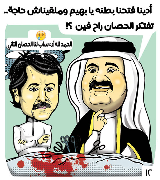 كاريكاتير اليوم السابع أمير قطر بهيم (13)