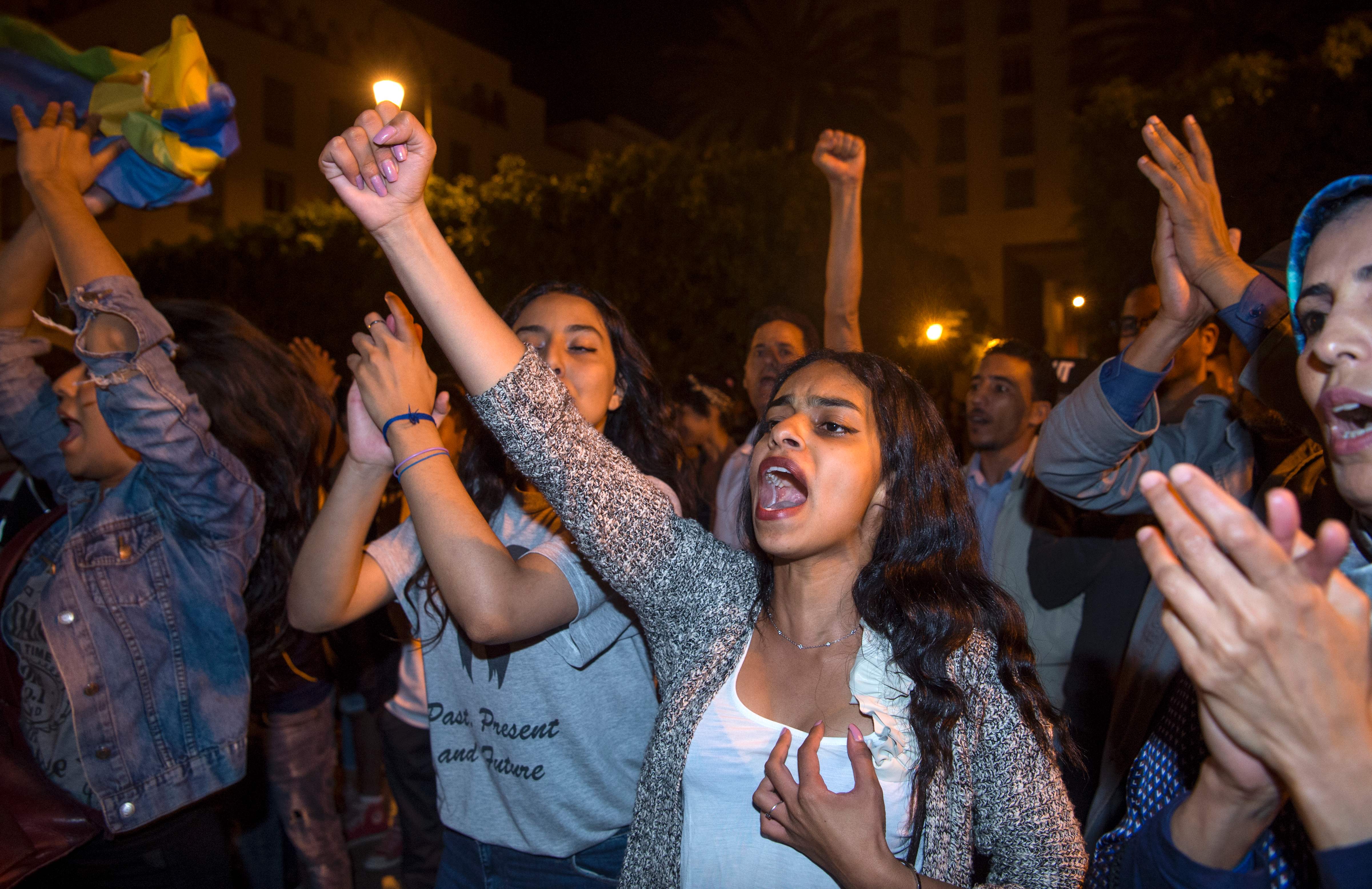 احتجاجات نسائية فى المغرب