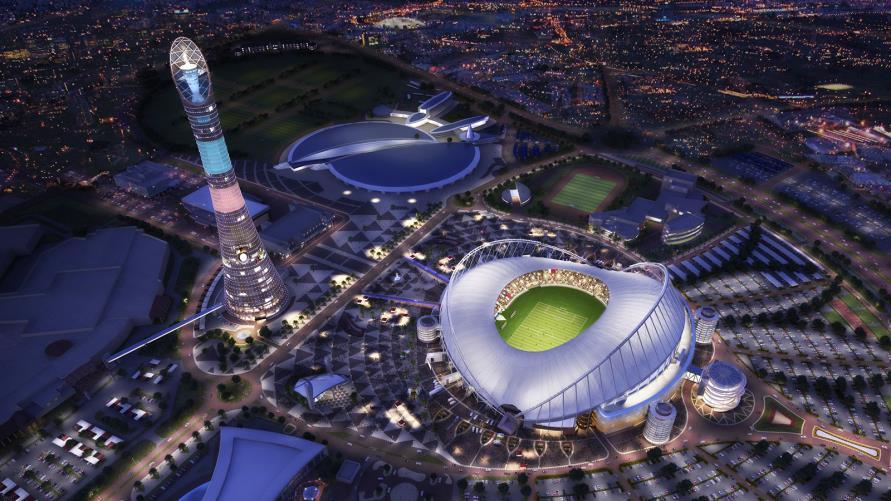 ملعب خليفة الدولي الذي يستضيف مونديال 2022