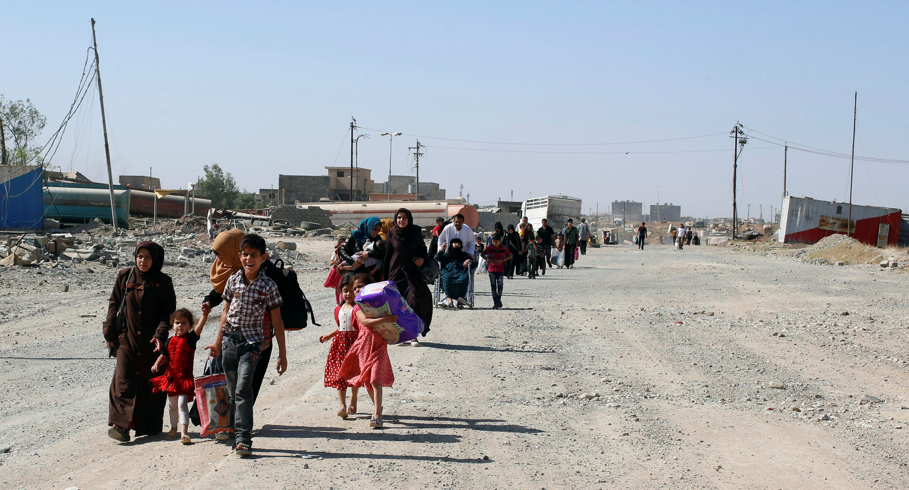 عودة النازحين إلى غرب الموصل