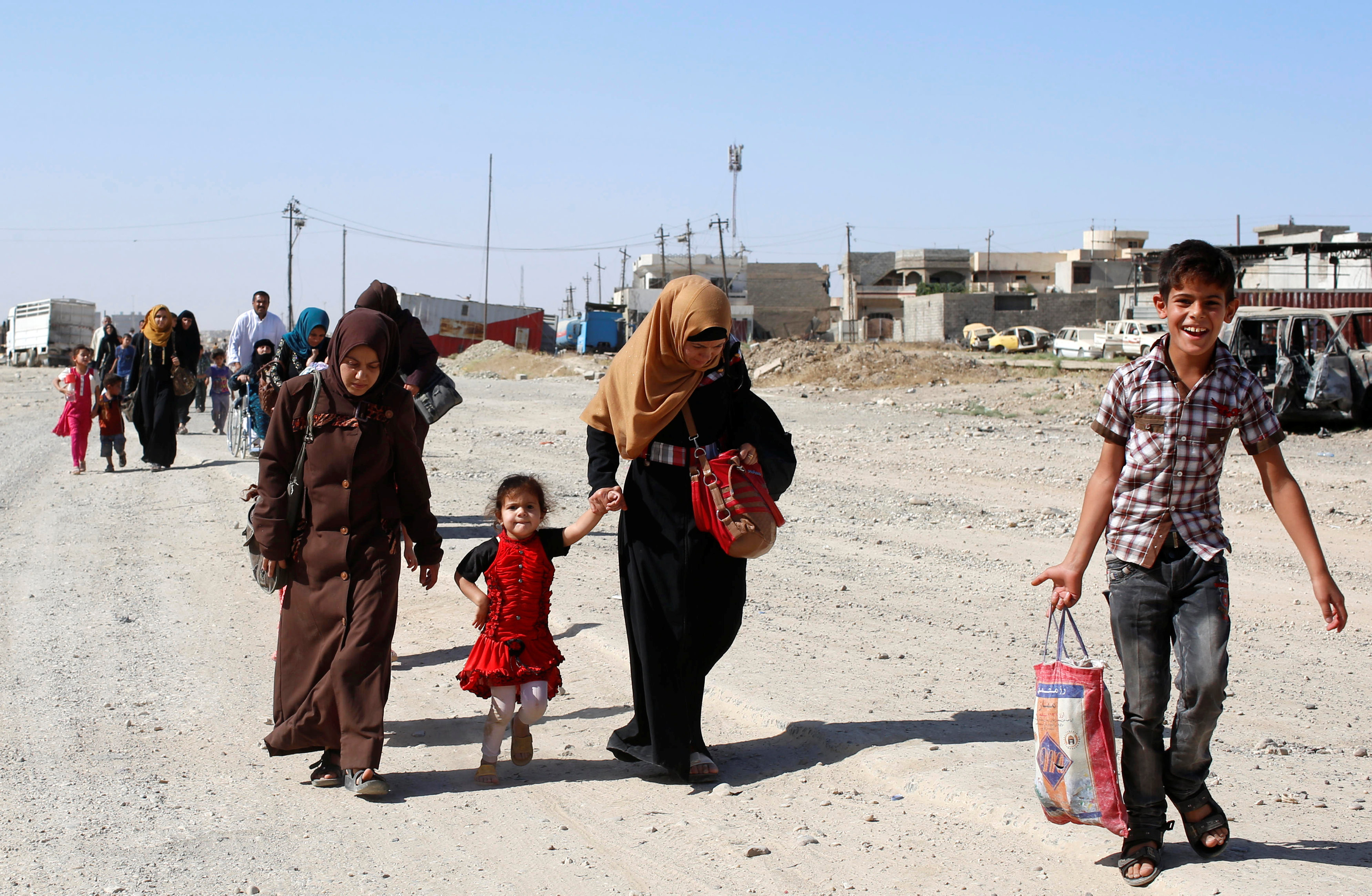 عودة النازخين العراقيين إلى غربى الموصل