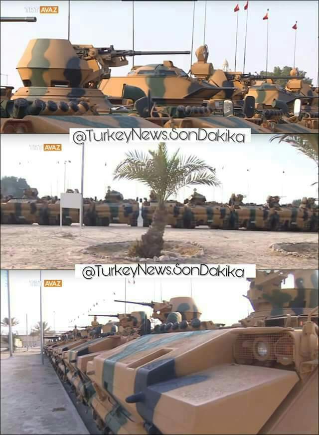 دبابات تركيا فى قطر