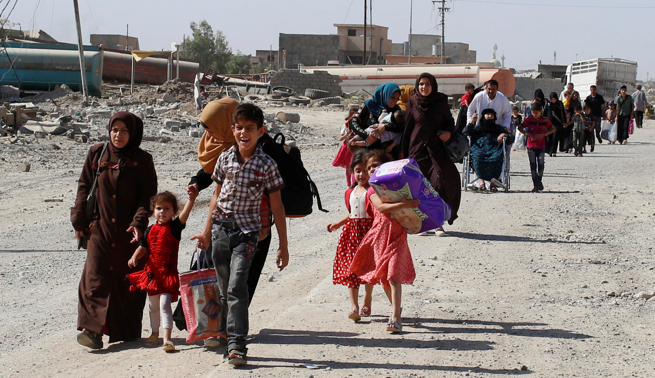 استمرار عودة نازحى الموصل إلى منازلهم