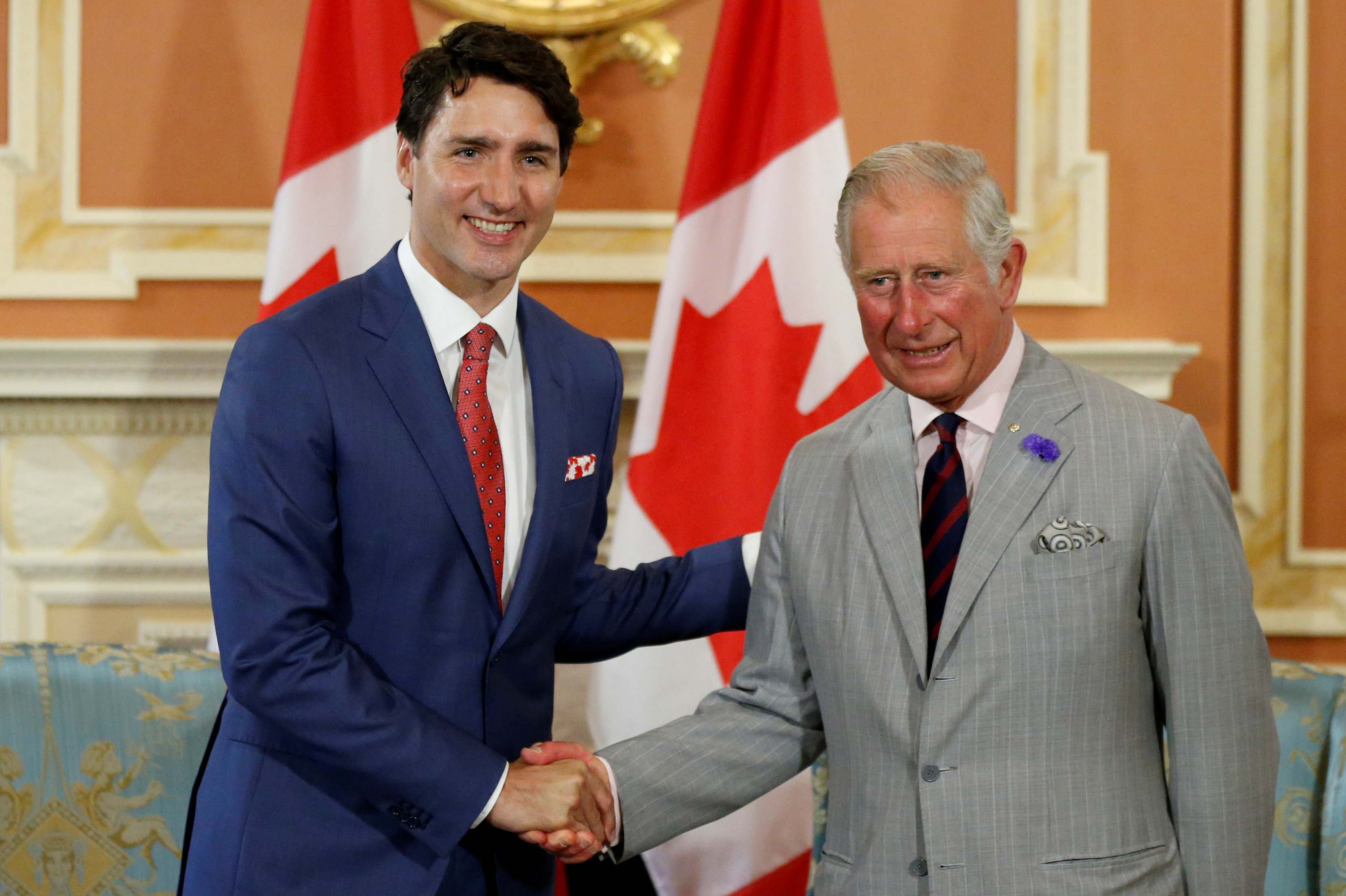 الأمير تشارلز مع رئيس الوزراء الكندى
