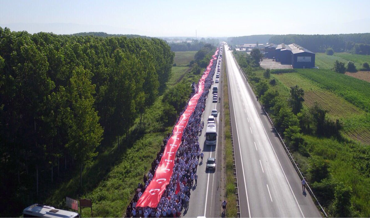 اضخم مسيرة للمعارضة التركية