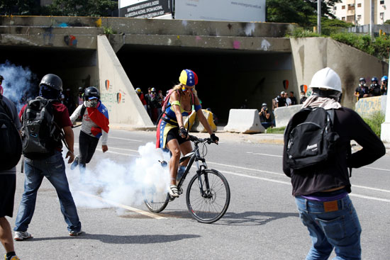 جانب من الاحتجاجات فى فنزويلا
