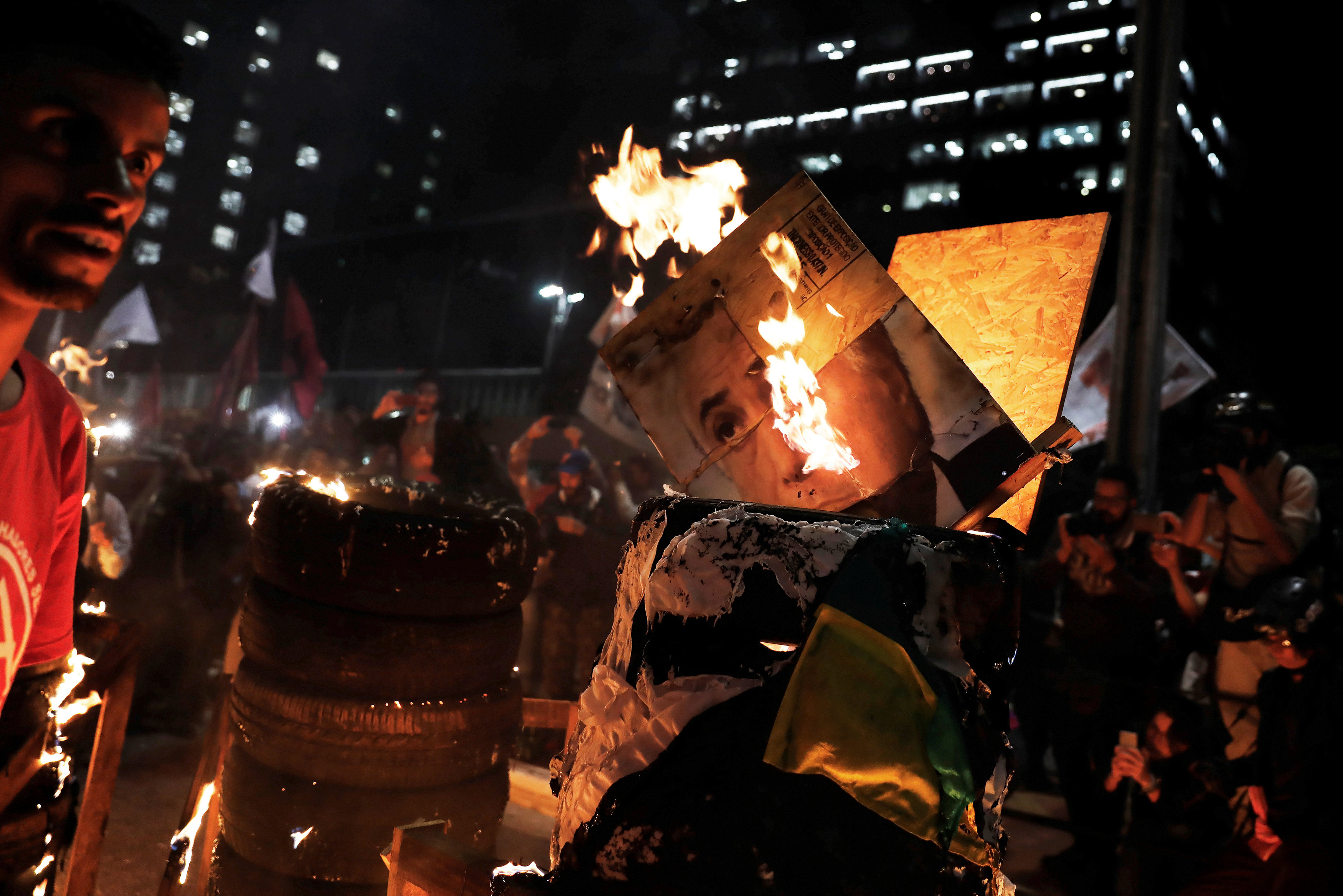 تظاهرات ضد الرئيس البرازيلى
