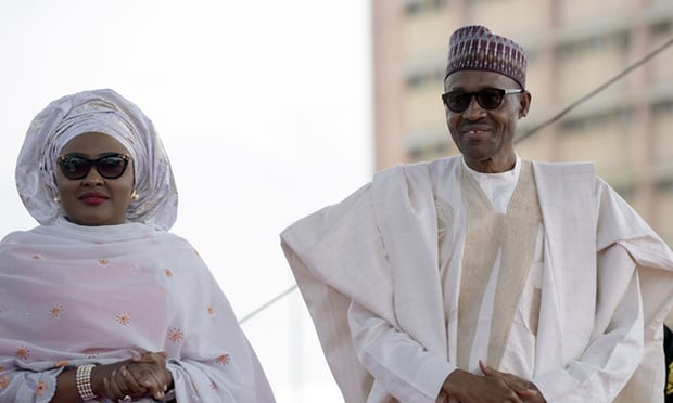 الرئيس النيجيرى محمد بوهارى وزوجته عائشة