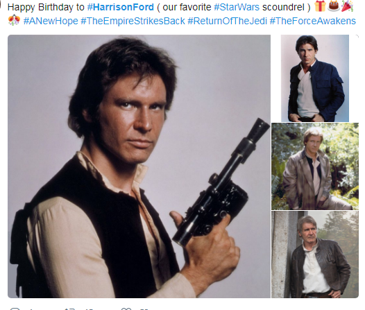 معجبين هاريسون فورد يحتفلوا بعيد ميلاده  (2)
