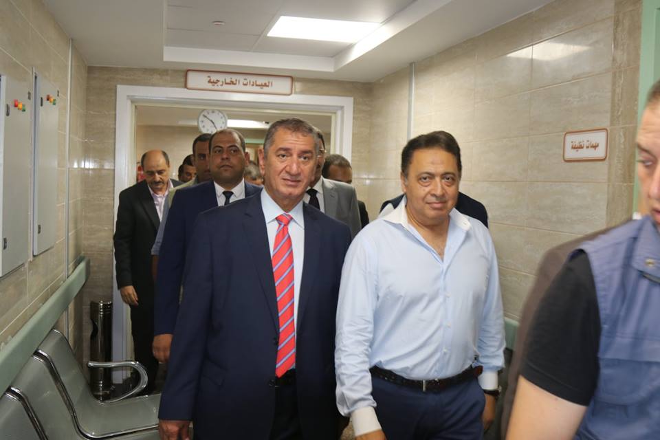 4- محافظ كفر الشيخ ووزير الصحة بمستشفى البرلس
