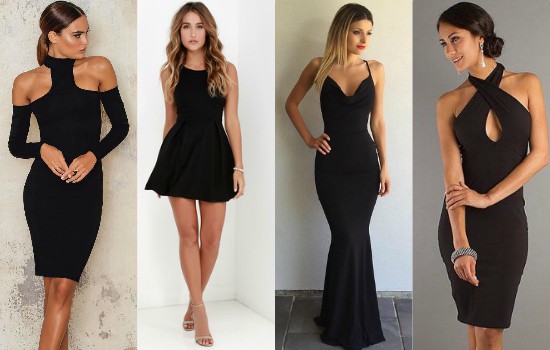 الفستان الأسود البسيط