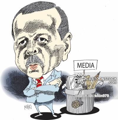 أردوغان يقمع الاعلام