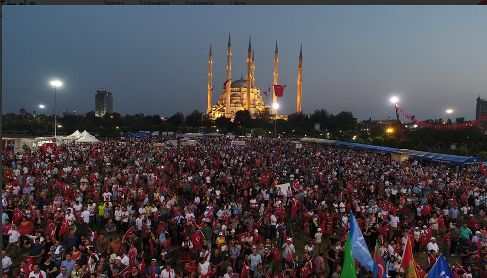 حشود امام المساجد فى تركيا
