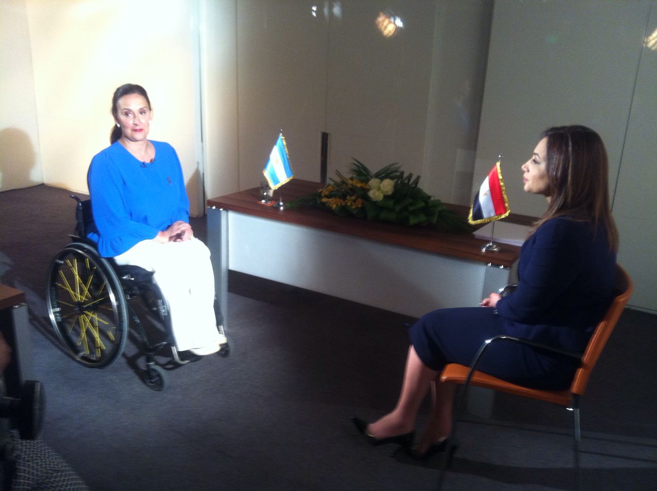 نائبة رئيس الأرجنتين فى حلقة خاصة مع رشا نبيل فى برنامج كلام تانى (1)