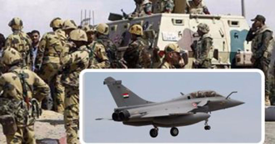 الجيش الثالث يقضى على 3 تكفيريين بوسط سيناء.. والقوات الجوية تدمر 15 سيارة محملة بأسلحة
