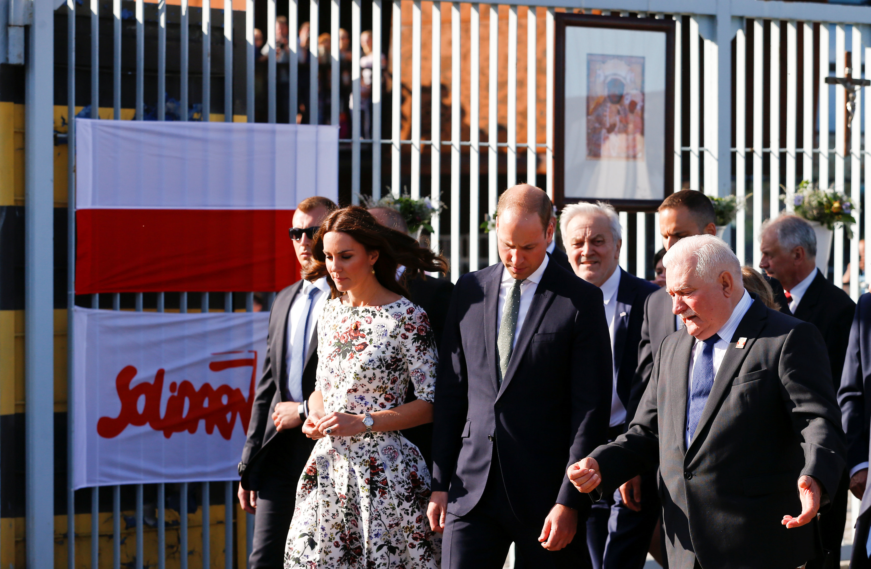 الأمير وليام وزوجته يزوران مركز التضامن الأوروبي فى غدانسك