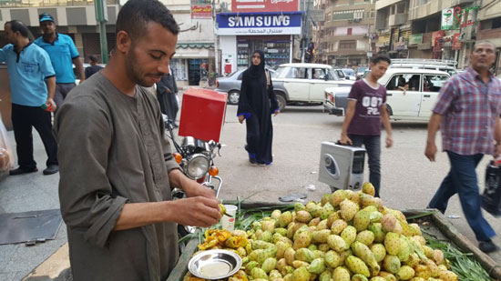  اثناء تقشير التين 