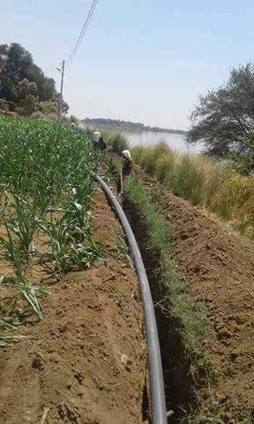 مياه الشرب بقنا توصل خطين لمياه الشرب لخدمة المناطق المحرومة العيايشا قوص  (1)