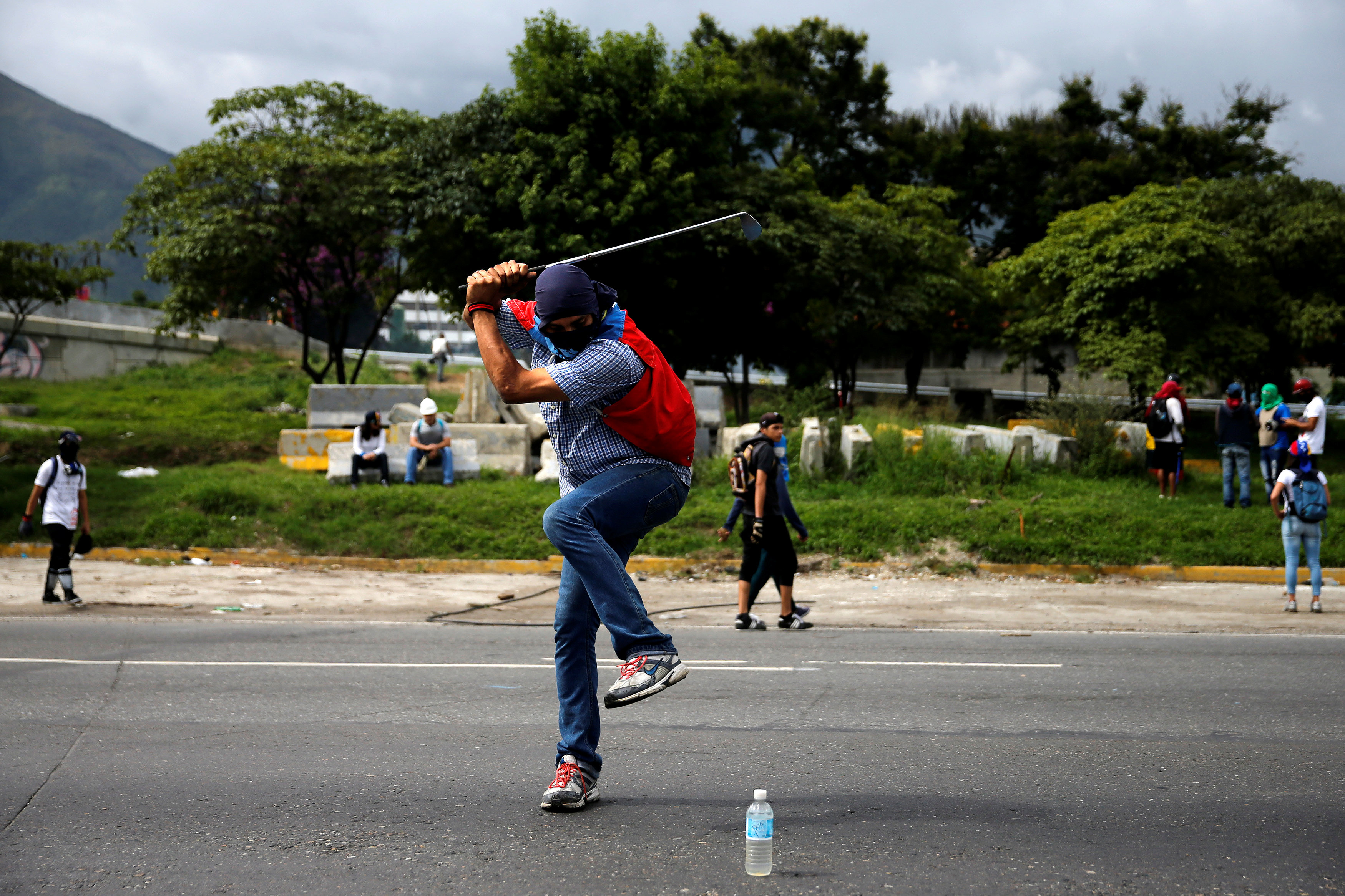 جانب من الاحتجاجات فى فنزويلا