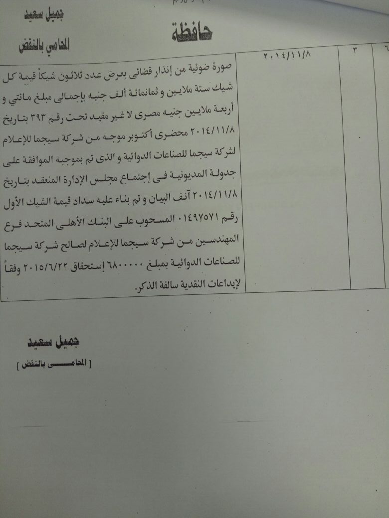 السيد البدوى يرد على تقرير لجنة التفتيش بـالاستثمار (26)