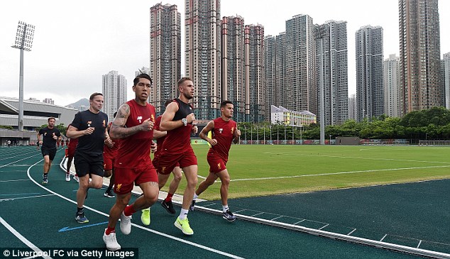 جانب من تدريبات ليفربول اليوم