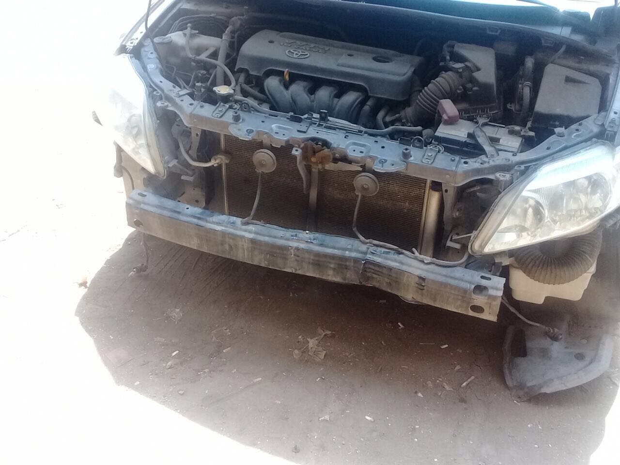 سيارة خالد مهدى بعد الحادث