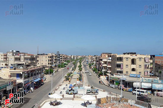 أحد شوارع شاطئ السلام بمصيف بلطيم 