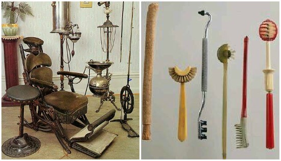 ادوات طبيب الاسنان قديماً