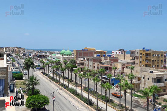  أحد شوارع شاطئ الزهراء بمصيف بلطيم 