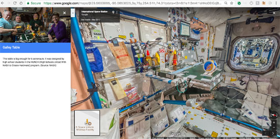 جوجل تنشر خدمة أول مجموعة صور من الفضاء تسمح باستكشاف محطة فضاء افتراضيا (11)