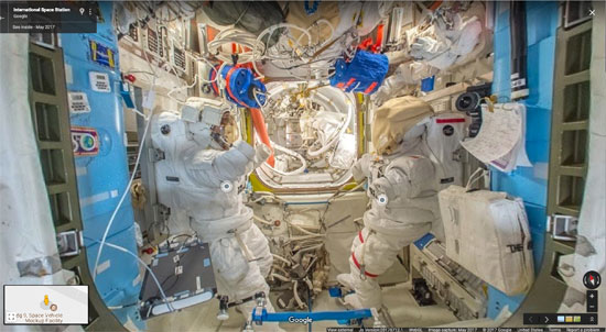 جوجل تنشر خدمة أول مجموعة صور من الفضاء تسمح باستكشاف محطة فضاء افتراضيا (3)
