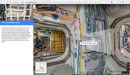 جوجل تنشر خدمة أول مجموعة صور من الفضاء تسمح باستكشاف محطة فضاء افتراضيا (5)