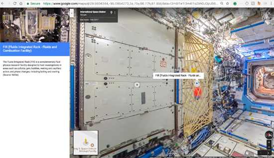 جوجل تنشر خدمة أول مجموعة صور من الفضاء تسمح باستكشاف محطة فضاء افتراضيا (16)