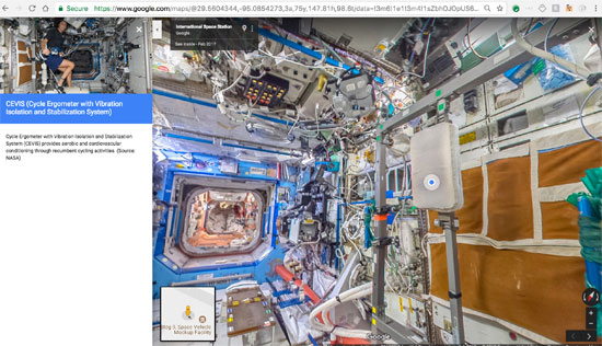 جوجل تنشر خدمة أول مجموعة صور من الفضاء تسمح باستكشاف محطة فضاء افتراضيا (14)