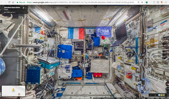 جوجل تنشر خدمة أول مجموعة صور من الفضاء تسمح باستكشاف محطة فضاء افتراضيا (1)