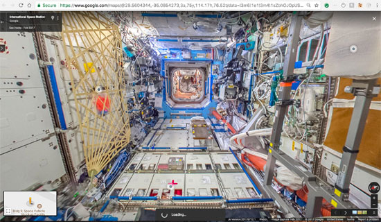جوجل تنشر خدمة أول مجموعة صور من الفضاء تسمح باستكشاف محطة فضاء افتراضيا (13)