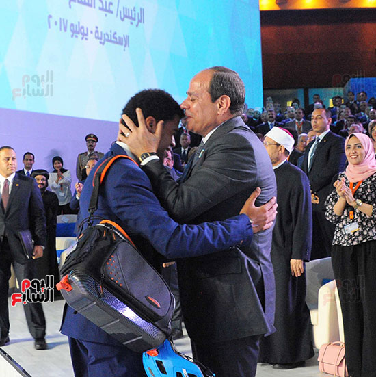 ياسين الزغبى مع الرئيس السيسى