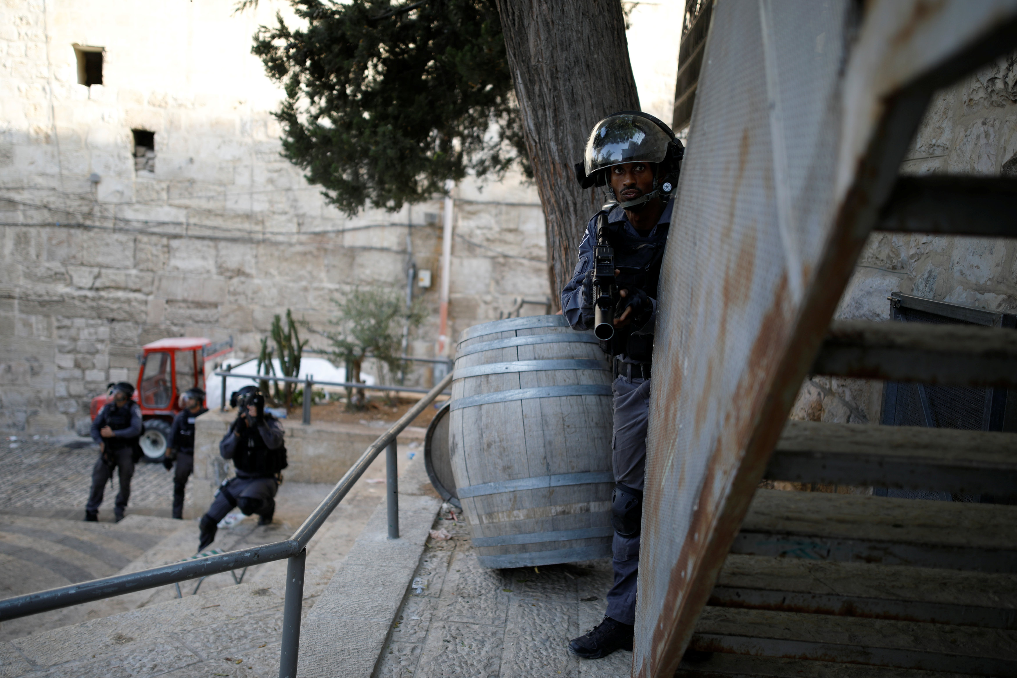 تواجد قوات الشرطة الإسرائيلية