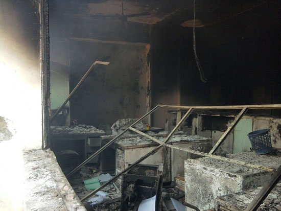  حريق محافظة بنى سويف  