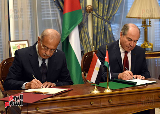 توقيع اتفاقيه بين مصر والاردن (7)
